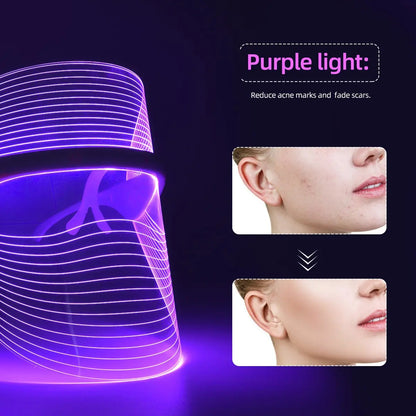 Elegant Packaging of Pure Elegance LED-Light Facial Therapy Mask